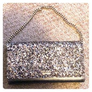 NWT Kate Spade laurel way glitter Milou clutch